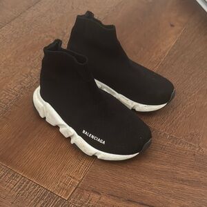 Balenciaga Kids Black Sock Sneakers